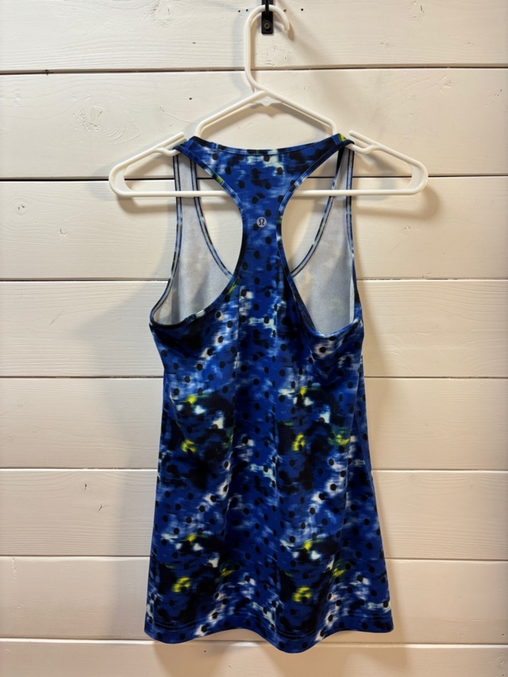 LULULEMON Blue Pattern Racerback Tank Top Size S - Picture 3 of 6
